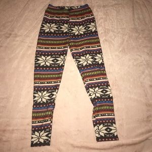 Fleece lined leggings
